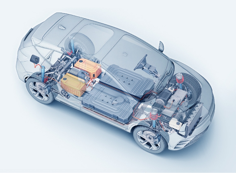 製品紹介（車載用モータ）のイメージ画像